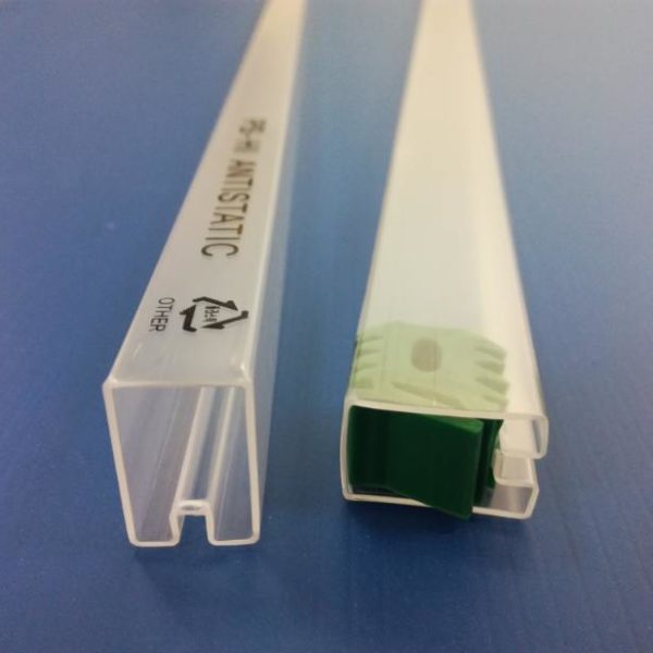 Plastic AntiStatic IC Shipping Tubes ESD Packaging